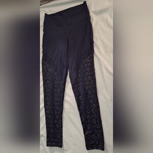 Aerie Navy Blue Eyelet Leggings